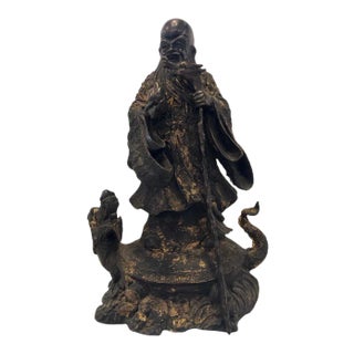 18th-19th Century Figure One of the Three Gods of Good Fortune For Sale