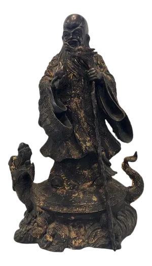 18th-19th Century Figure One of the Three Gods of Good Fortune