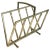 Faux-Bamboo Brass Magazine Rack in the Style of Jacques Adnet For Sale - Image 13 of 13