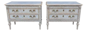 Country French Dressers With Distressed Antique Finish
