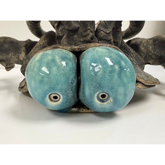 Vintage Richard Marshall Stoneware Flying Woo Creature 1981 For Sale - Image 4 of 13