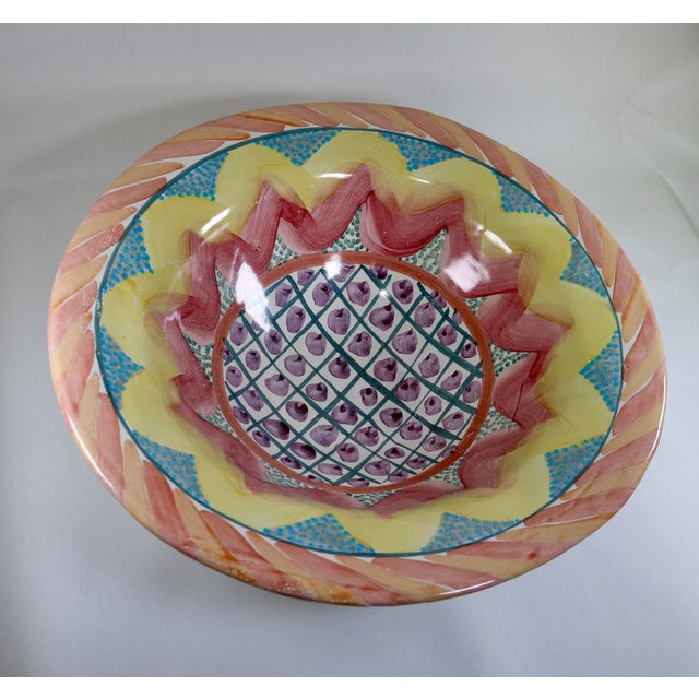 Huge salad serving bowl by MacKenzie-Childs in the colorful and whimsical Keukenhof pattern. I love the spring and summer...