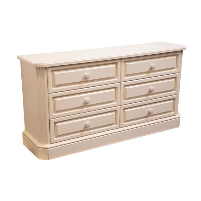 Altavista Lane Altavista Lane Melrose Collection Contemporary Neoclassical Revival Off White 66" Double Dresser 497-01 For Sale - Image 4 of 14