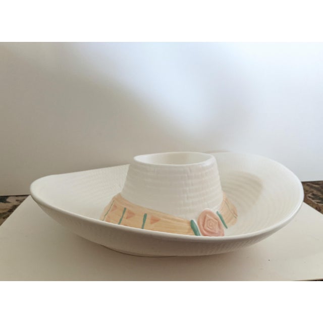 1980s Cowboy Hat Chip and Dip Party Bowl Chairish