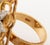 Metal Modernist 14k Two-Tone Gold, Diamond, and Golden Pearl Cocktail Ring For Sale - Image 7 of 7