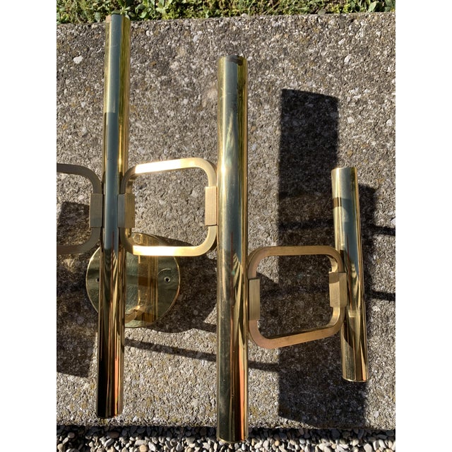 Large Space Age Wall Lamp Sculpture from Maison Jansen and Sciolari, 1960s For Sale - Image 17 of 18