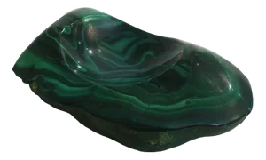 Ashtray in Natural Malachite Block, 1960s