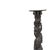 Furniture - Pair of columns - 19th century. Portuguese, 19th century, carved chestnut wood, decorated with birds, vines...