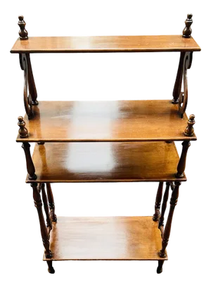 Late 19th Century Etagere Bookcase in Italian Walnut