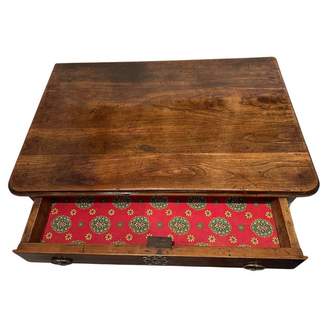 Wood Antique French Walnut Side Table For Sale - Image 7 of 9