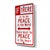 Contemporary If There Is to Be Peace - Original Contemporary Street Sign Sculpture by Scott Froschauer For Sale - Image 3 of 9