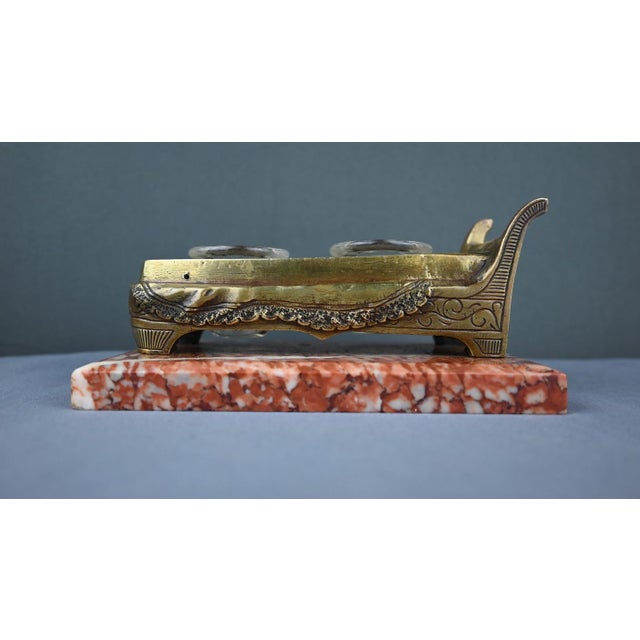 Art Nouveau Bronze Inkwell from Marotte, 1900s For Sale - Image 13 of 18