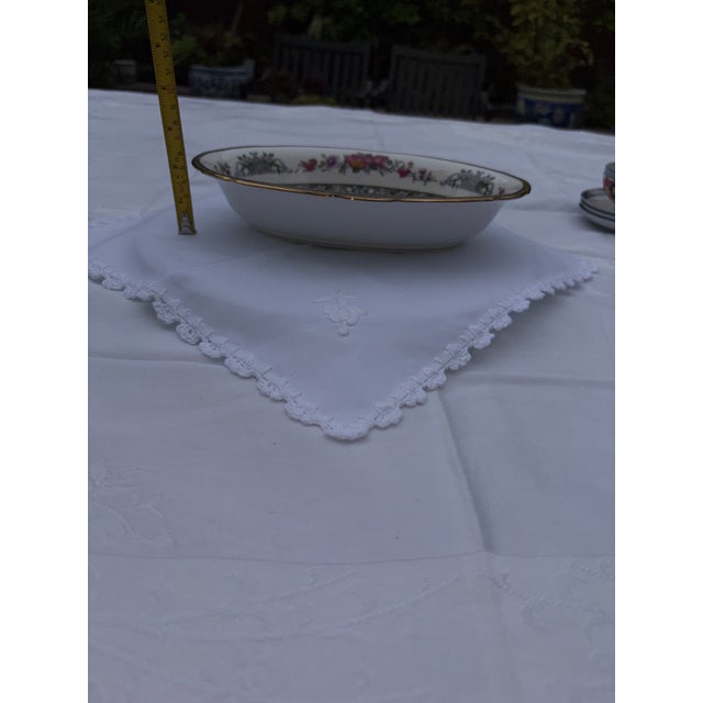 Burgundy 1970s Paragon Tree of Kashmir Oval Serving Platter | Royal Appointment Fine Bone China For Sale - Image 8 of 12