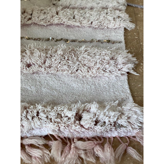 Moroccan Pink Wedding Blanket For Sale In San Francisco - Image 6 of 9