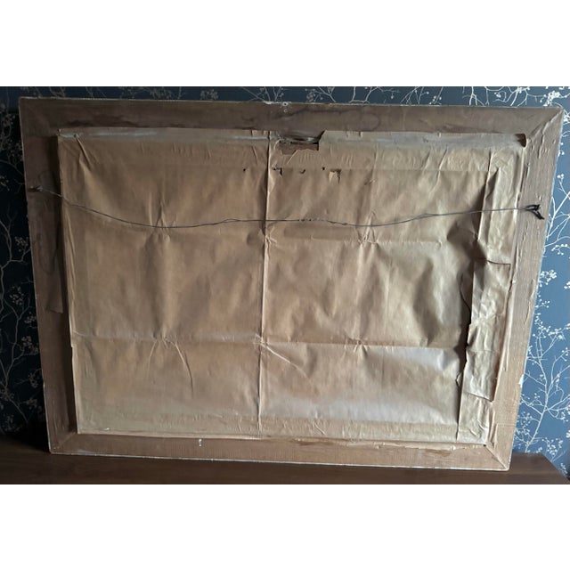 Antique Signed Oil Landscape in Ornate Gilt Frame, Early 20th C For Sale - Image 9 of 9