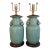 Ralph Lauren Lamps Chinese Crackled Pottery Celadon With Pomegranate Handles -a Pair For Sale
