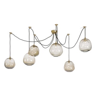 Regina Andrew Molten Spider Small With Smoke Glass (Natural Brass) For Sale
