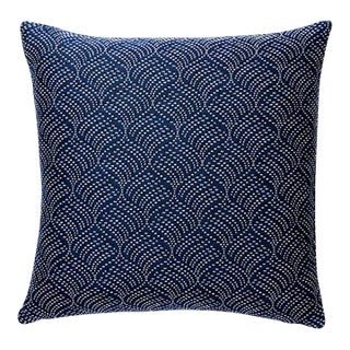 The House of Scalamandré Playa Grande Outdoor Pillow, Ultramarine For Sale