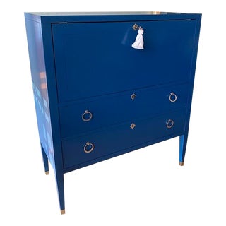 Oomph Easton Secretary Desk, New York Blue For Sale