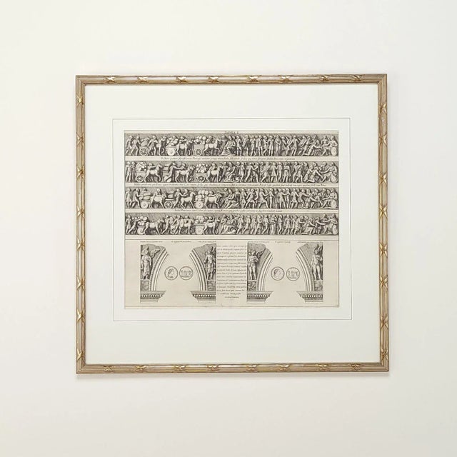 Paper 19th Century Italian Engraving of Roman Reliefs For Sale - Image 7 of 7