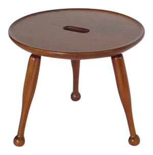 1940s Mid-Century Modern Josef Frank Three Legged Stool