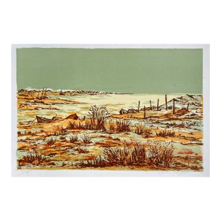 1970s Maurice Buffet Coastal Scene Lithograph For Sale