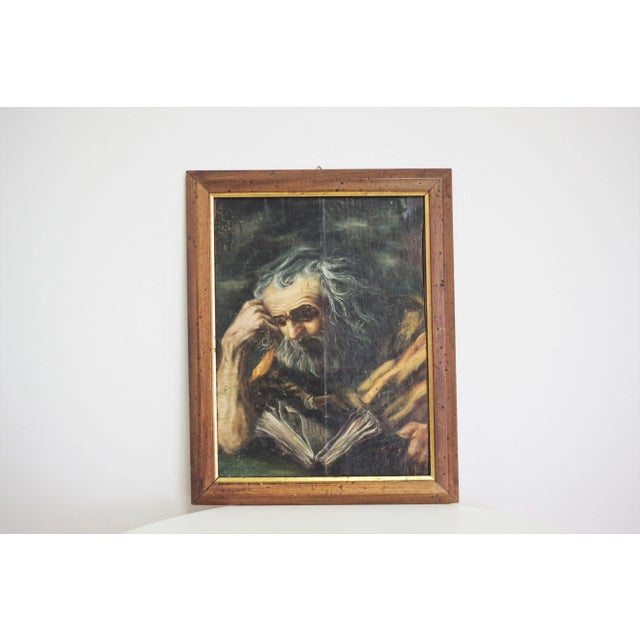 Brown Vintage Wood Panel, 1950s For Sale - Image 8 of 8