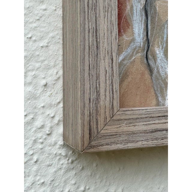 Camel Figurative Drawing : Gorgeous Abstract / Figurative Artwork Newly Framed in Light Wood Frame, Conte Drawing by Erica Everage Art For Sale - Image 8 of 8