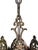 Bronze 1920s Cast Bronze 6 Light Chandelier With Ladies and Revived Original Finish #2596 For Sale - Image 8 of 14