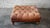 Animal Skin Vintage Thomasville Tufted Distressed Leather Chesterfield Cocktail Ottoman For Sale - Image 7 of 14