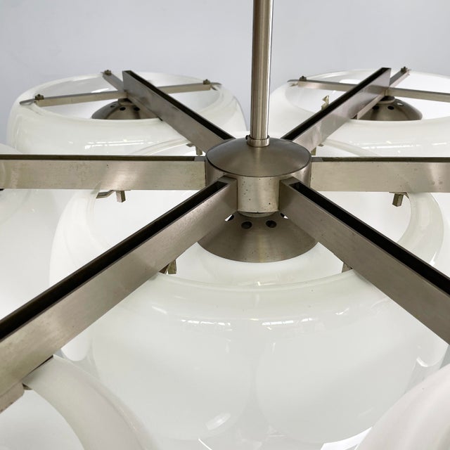 Italian Mid-Century Modern Eptaclinio Chandelier attributed to Vico Magistretti for Artemide, 1970s For Sale - Image 16 of 18