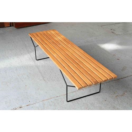 Harry Bertoia Slatted Bench 400 by Harry Bertoia For Sale - Image 4 of 18