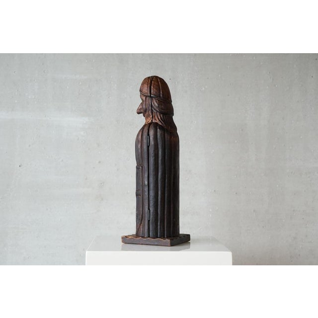 Whimsical Knight Bottle Holder in Wood, 1960s For Sale - Image 10 of 11