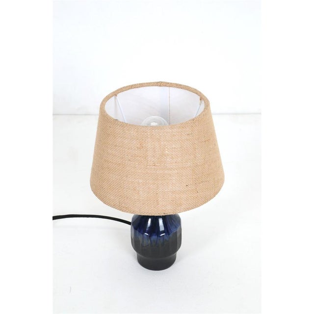 1960s-1970s, design: ernst nielsen, faxe, denmark, handcrafted ceramic. Glaze: matte black + glossy green-blue. Overall...