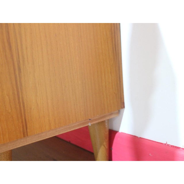 Wood Mid Century Modern Vintage Teak Display China Cabinet by Domino Mobler Danish For Sale - Image 7 of 15
