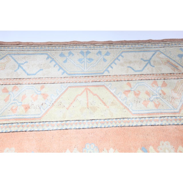 1970s Hand Knotted Turkish Milas Rug for Floor -9' 6'' X 6' 9'' For Sale - Image 9 of 13