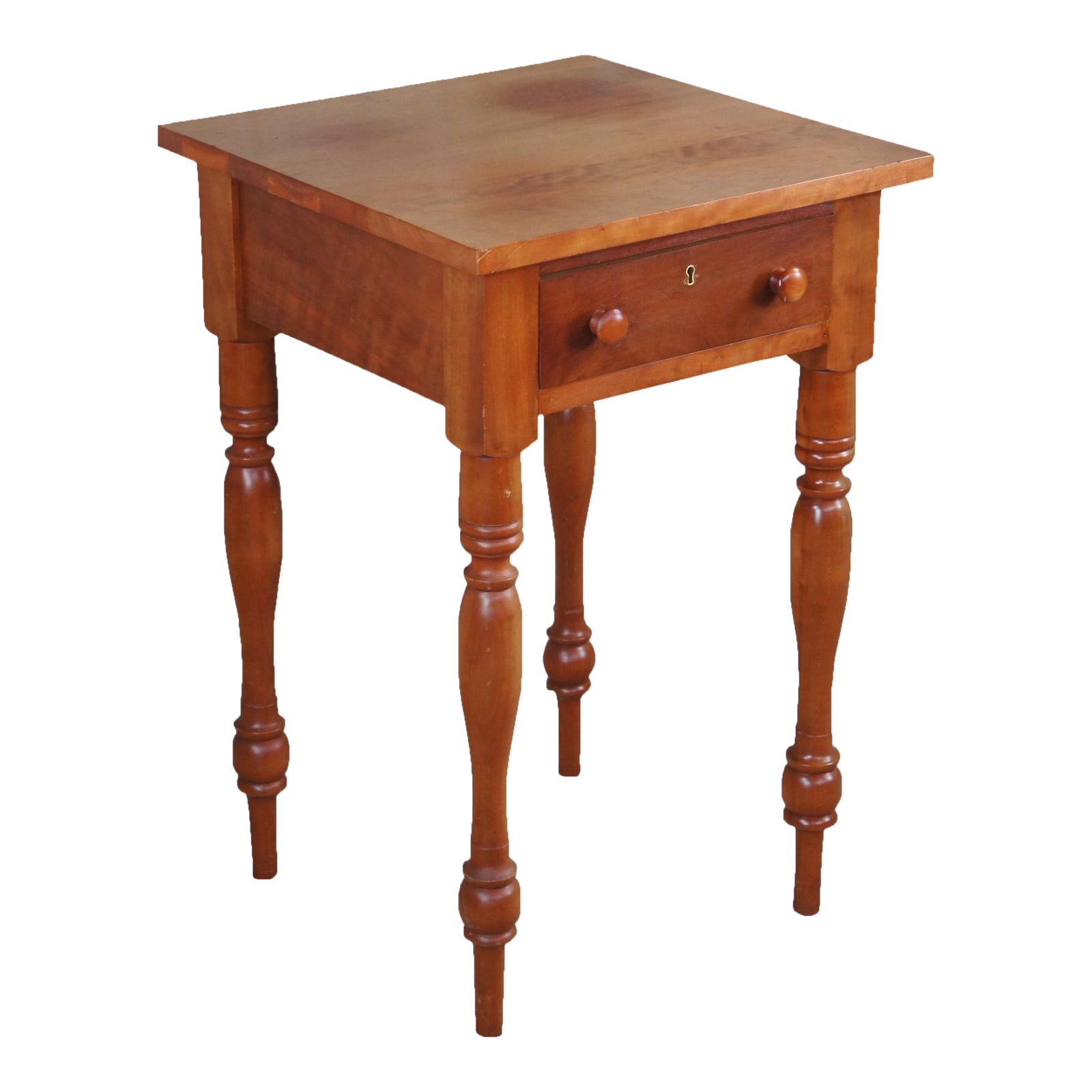 1940s Vintage McMahan Furniture Co. Early American Cherry Side Table
