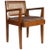 Brown Pierre Jeanneret Caned Teak Armchair from Chandigarh, India For Sale - Image 8 of 8