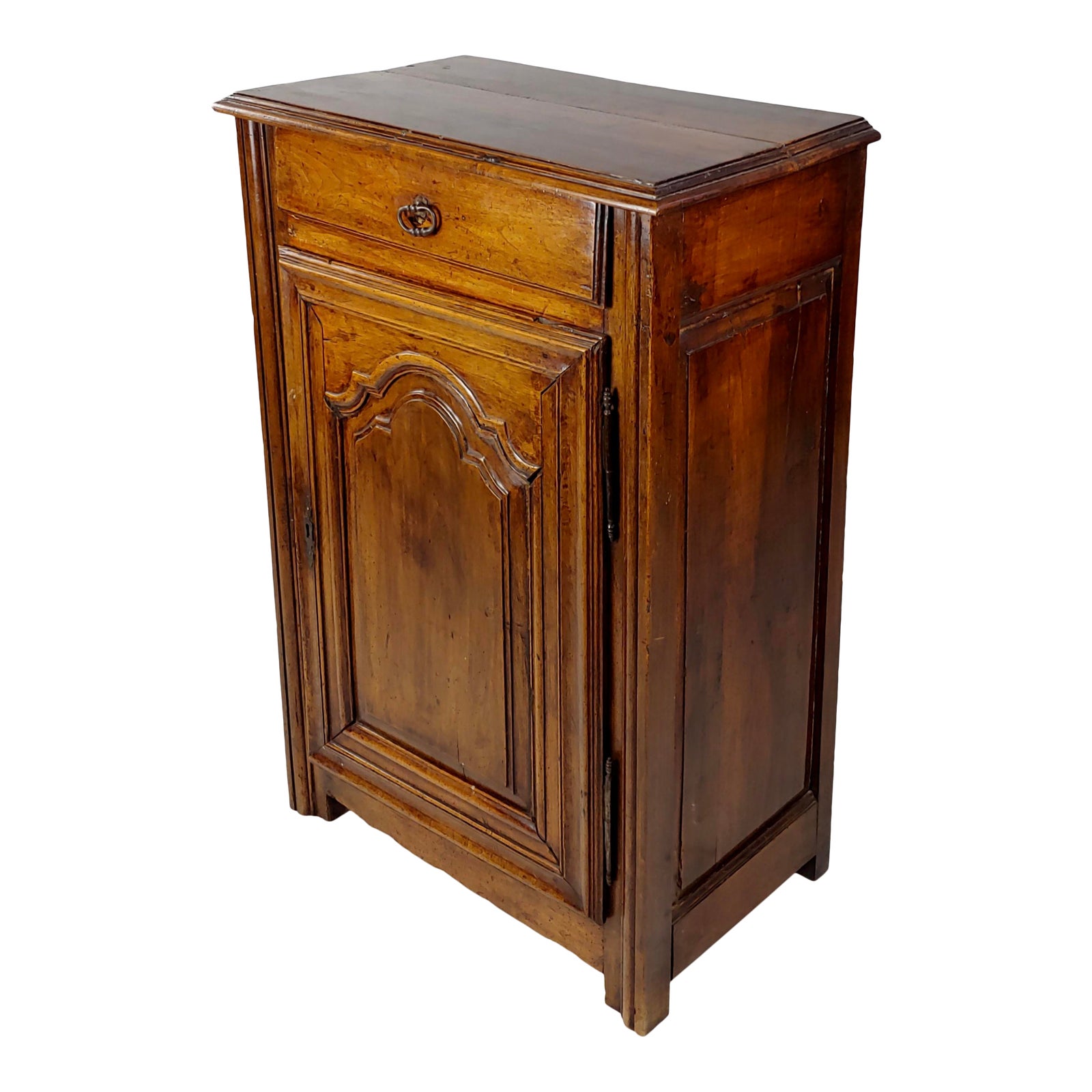 18th Century French Provincial Carved Walnut Skinny Buffet