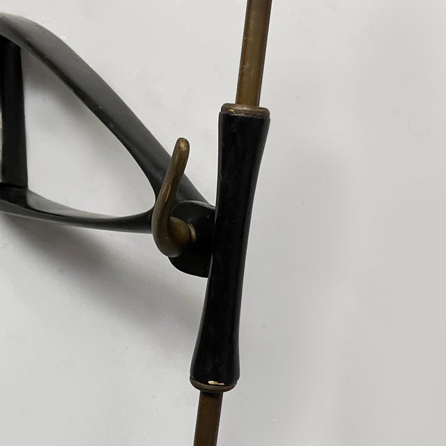 Mid-Century Modern Italian Adjustable Wall Lamp in Metal and Brass, 1950s For Sale - Image 15 of 18