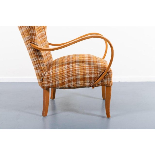 Scandinavian Modern Sculptural Armchair, 1950s For Sale - Image 4 of 12