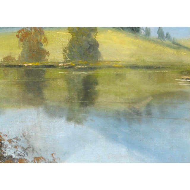 1950s Mid 20th Century Eastern Sierra Mountains Landscape Oil Painting, Framed For Sale - Image 5 of 7