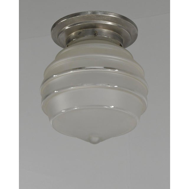 French Art Deco Flush Mount 1930s France - 2 Available For Sale - Image 6 of 10
