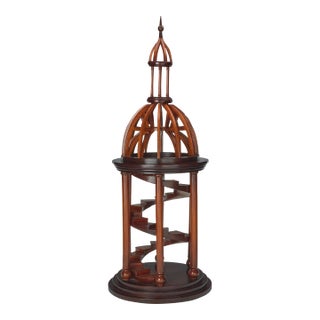 Authentic Models “Bell Tower Antica” AR011—Large Cherry & Birch Architectural Model For Sale