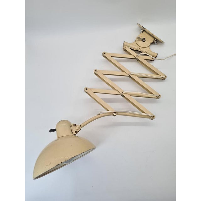 Vintage Industrial Wall-Mounted Scissor Lamp from Kaiser Idell, Germany, 1950s For Sale - Image 12 of 15