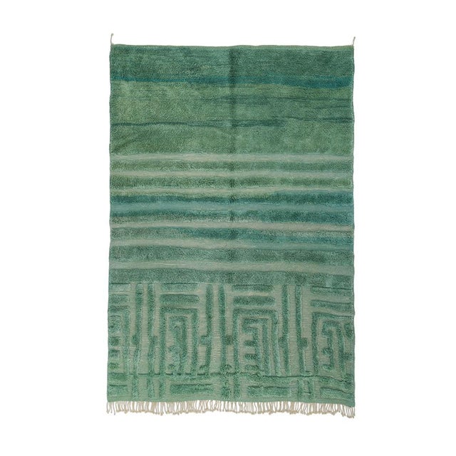 Hand-Knotted Wool Rug by Azele Studio For Sale - Image 11 of 11