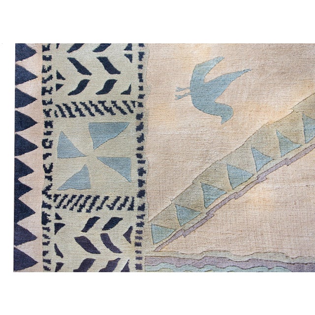 Vintage Tibetan Rug For Sale - Image 9 of 13