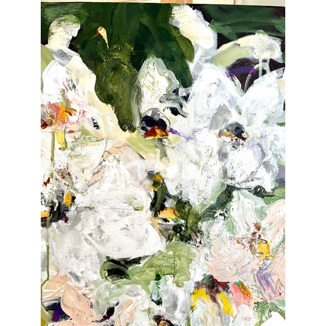 "My Sweet Anemones" Contemporary Original Abstract Botanical Acrylic