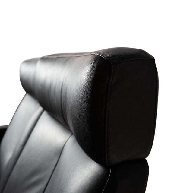 Arion 2-Seater Sofa in Black Leather from Stressless For Sale - Image 10 of 15