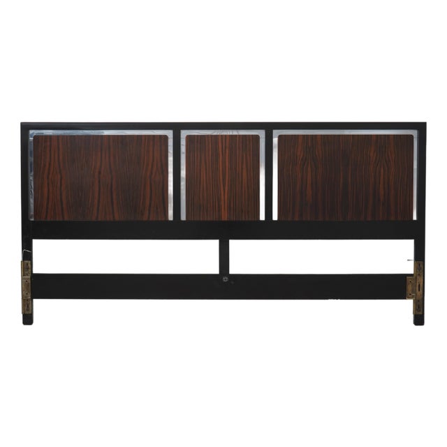 John Stuart Mid Century Modern Macassar King Size Headboard For Sale